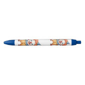 Stylo Bleu Humour de cirque clownesque (Devant)