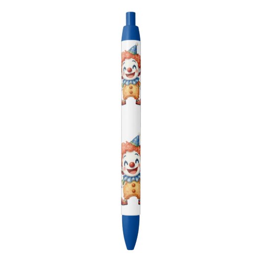 Stylo Bleu Humour de cirque clownesque (devant Vertical)
