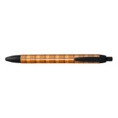 Stylo Bleu Impression de tarte orange contrôlée, (Dos)