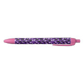 Stylo Bleu Impression De Vache Sur Purple, (Bas)