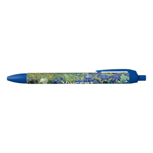 Stylo Bleu Irises Vincent van Gogh Fleurs Peinture Art (Haut)