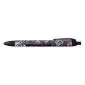 Stylo Bleu Jardin foncé Vis mauve Fleurs de Glam (Haut)