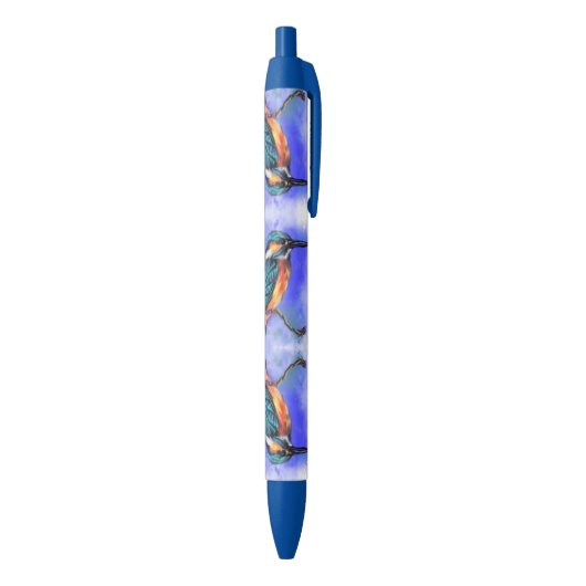 Stylo Bleu Kingfisher Bird Pen (Bas (Vertical))