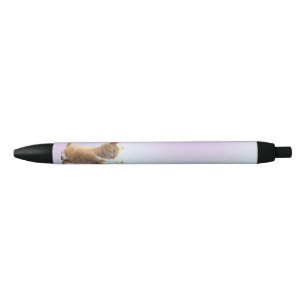 Stylo Bleu Kitten avec fleur