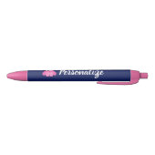 Stylo Bleu L'écriture de hibou de la fille rose mignonne (Bas)
