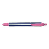 Stylo Bleu L'écriture de hibou de la fille rose mignonne (Dos)