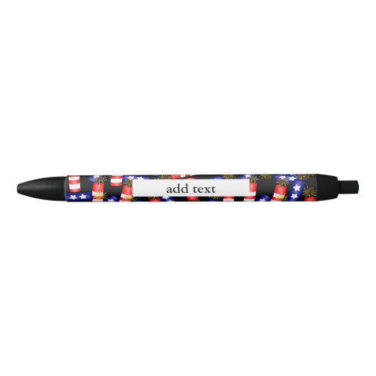 Stylo Bleu Les pétards pour 4 juillet (Devant)