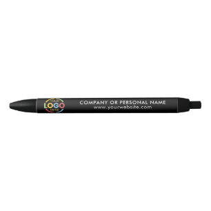 Stylo Bleu Logo d'entreprise de marque moderne Black Professi