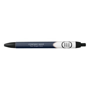 Stylo Bleu Logo d'entreprise Exécutif Corporate Navy Or