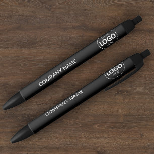 Stylo Bleu Logo et texte personnalisés