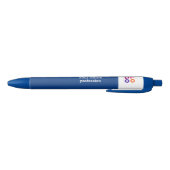 Stylo Bleu Logo, nom, profession Bleu (Bas)