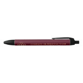 Stylo Bleu Logo professionnel Burgundy Red Custom (Haut)
