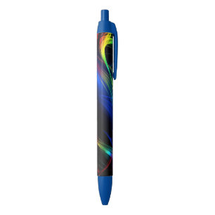 Stylo Bleu Lumières colorées Abstraites