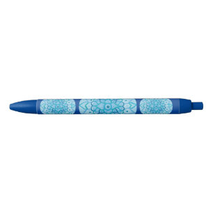 Stylo Bleu Mandala Pen
