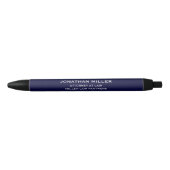 Stylo bleu marine classique (Devant)
