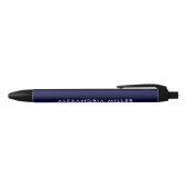 Stylo Bleu Marine personnalisée bleu et blanc moderne (Haut)