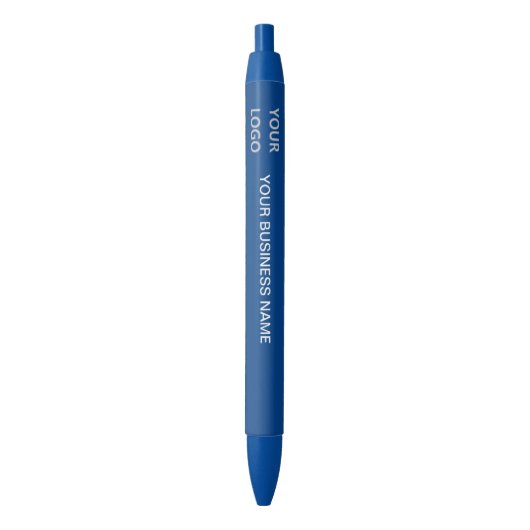 Stylo Bleu Modèle de styto publicitaire pour votre entreprise (devant Vertical)