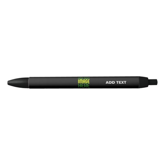 STYLO BLEU MODELE DE TEXTE D'IMAGE NOIRE SIMPLE ET MODIFIABLE (Devant)