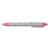 Stylo Bleu Modèle floral délicat (Bas)