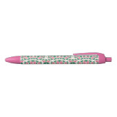 Stylo Bleu Modèle floral délicat (Haut)
