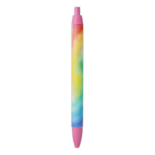 Stylo Bleu Modèle Moderne Élégant Rouge Rose Jaune Bleu