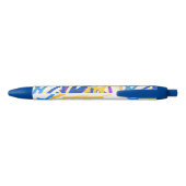 Stylo Bleu Modern Abstract Festive Paint Splash  (Dos)