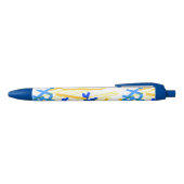 Stylo Bleu Modern Abstract Festive Paint Splash  (Haut)