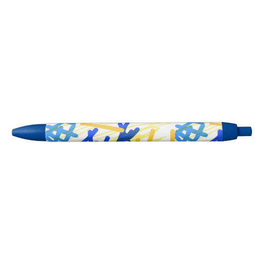 Stylo Bleu Modern Abstract Festive Paint Splash  (Devant)