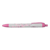Stylo Bleu Monogramme de Parties scintillant en argent cerise (Haut)