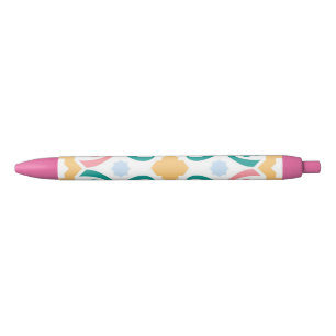 Stylo Bleu Mosaïque/pastel/ressort