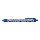 Stylo Bleu motif de corail d'agate océanique (Haut)
