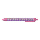 Stylo Bleu Motif de logo de suricate rose, (Bas)