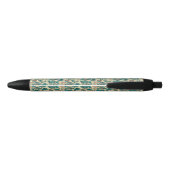 Stylo Bleu Motif de poisson vibrant coloré (Dos)