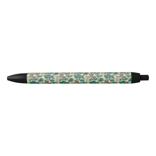 Stylo Bleu Motif de poisson vibrant coloré (Devant)
