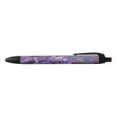 Stylo Bleu Motif Feuille violet personnalisé (Haut)
