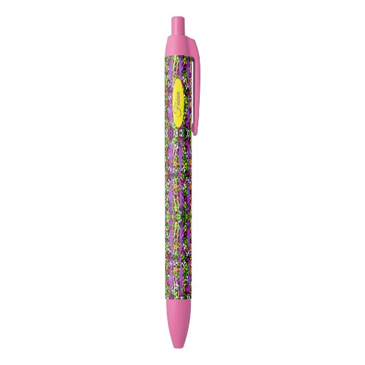 Stylo Bleu Motif floral (Bas (Vertical))