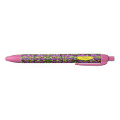 Stylo Bleu Motif floral (Bas)