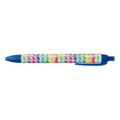 Stylo Bleu Motif multicolore d'éléphant (Bas)