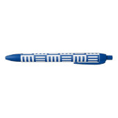 Stylo Bleu Motif rayures bleues et blanches (Bas)
