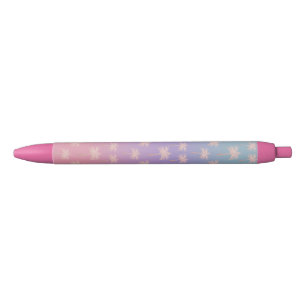 Stylo Bleu Motif rose élégant de paume de gradient de parti
