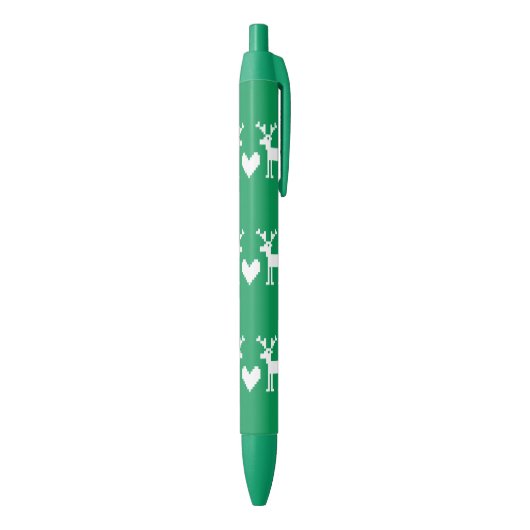 Stylo Bleu Noël CHÈQUES BLANCS (Bas (Vertical))