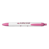Stylo Bleu Nom d'Amelia rose Filles Logo (Dos)