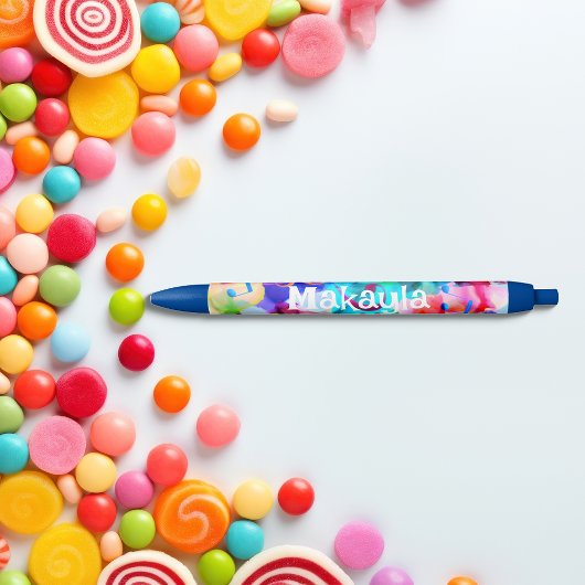 Stylo Bleu Notation musicale monogrammée Color Pop