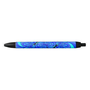 Stylo Bleu Nuances de bleu Art fractal abstrait moderne