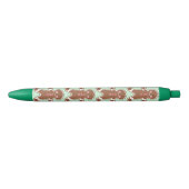 Stylo Bleu Pain d'épice de menthe de Noël Cookies d'écriture (Devant)