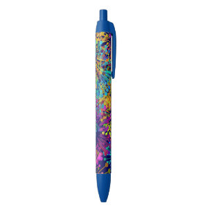 Stylo Bleu Paint Abstrait