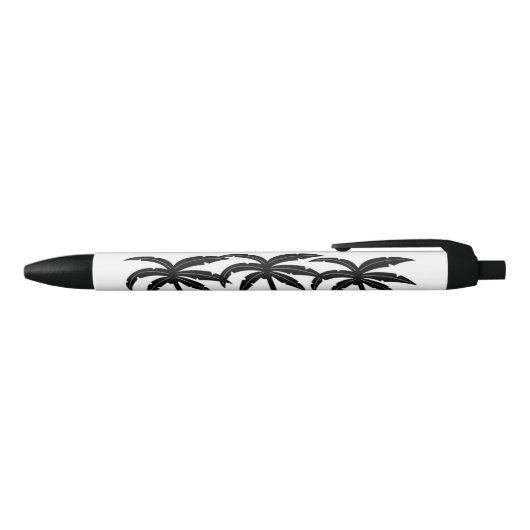 Stylo Bleu Palmiers tropicaux (Haut)