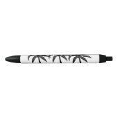 Stylo Bleu Palmiers tropicaux (Devant)