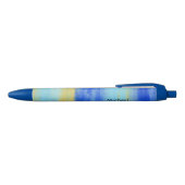 Stylo Bleu Personalized Relaxing Beach Aqua Abstract Art (Haut)