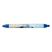 Stylo Bleu Photo et texte personnalisés - Votre propre design (Devant)